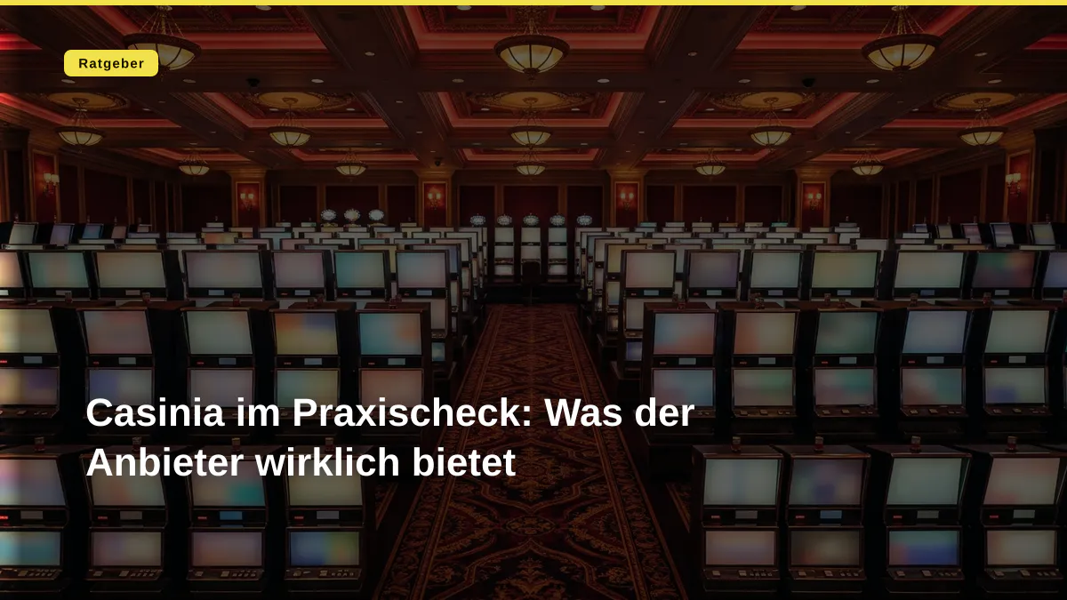 Casinia im Praxischeck: Was der Anbieter wirklich bietet