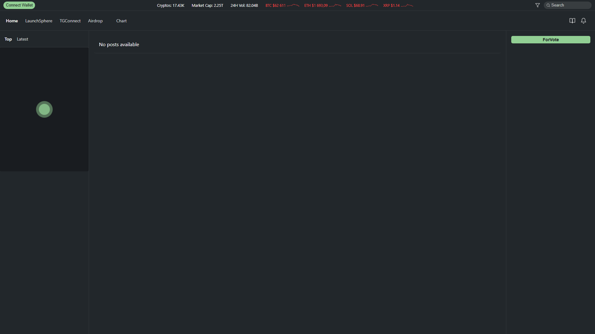 Screenshot of crypvote.com