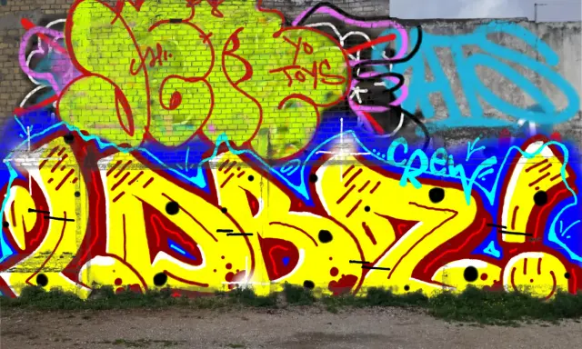 Graffiti artwork by LPBER