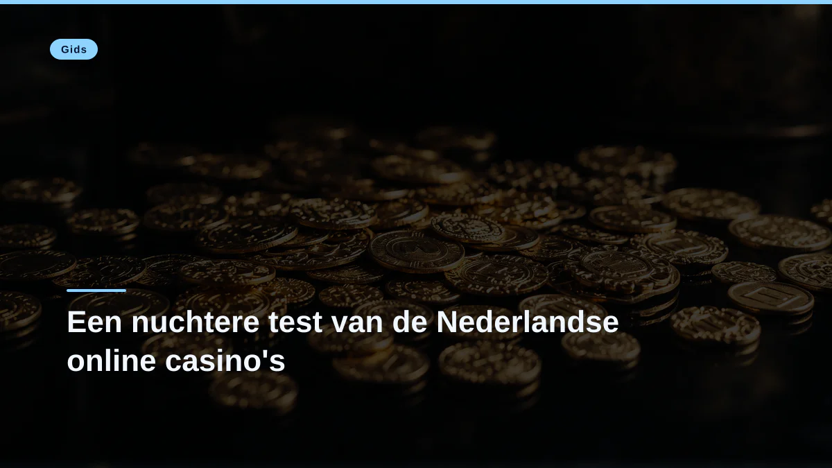 Een nuchtere test van de Nederlandse online casino's