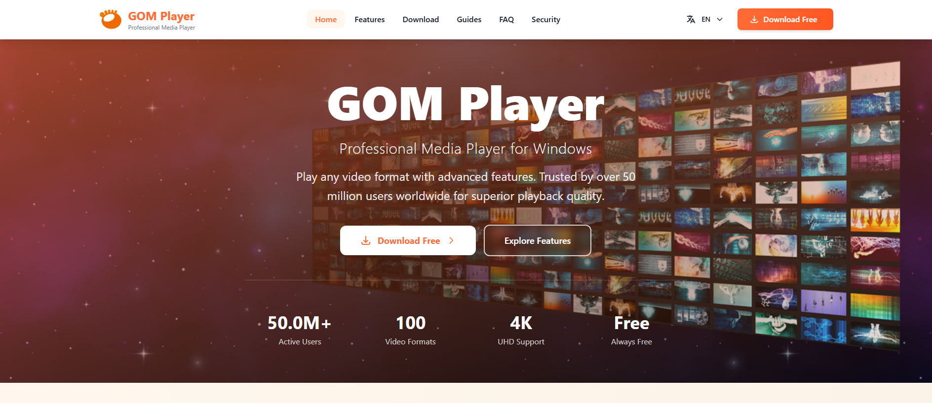 Screenshot of gom-player.app