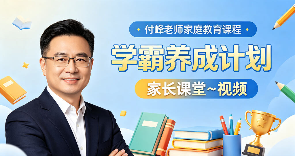 付峰老师家庭教育课程 学霸养成计划【家长课堂~视频】