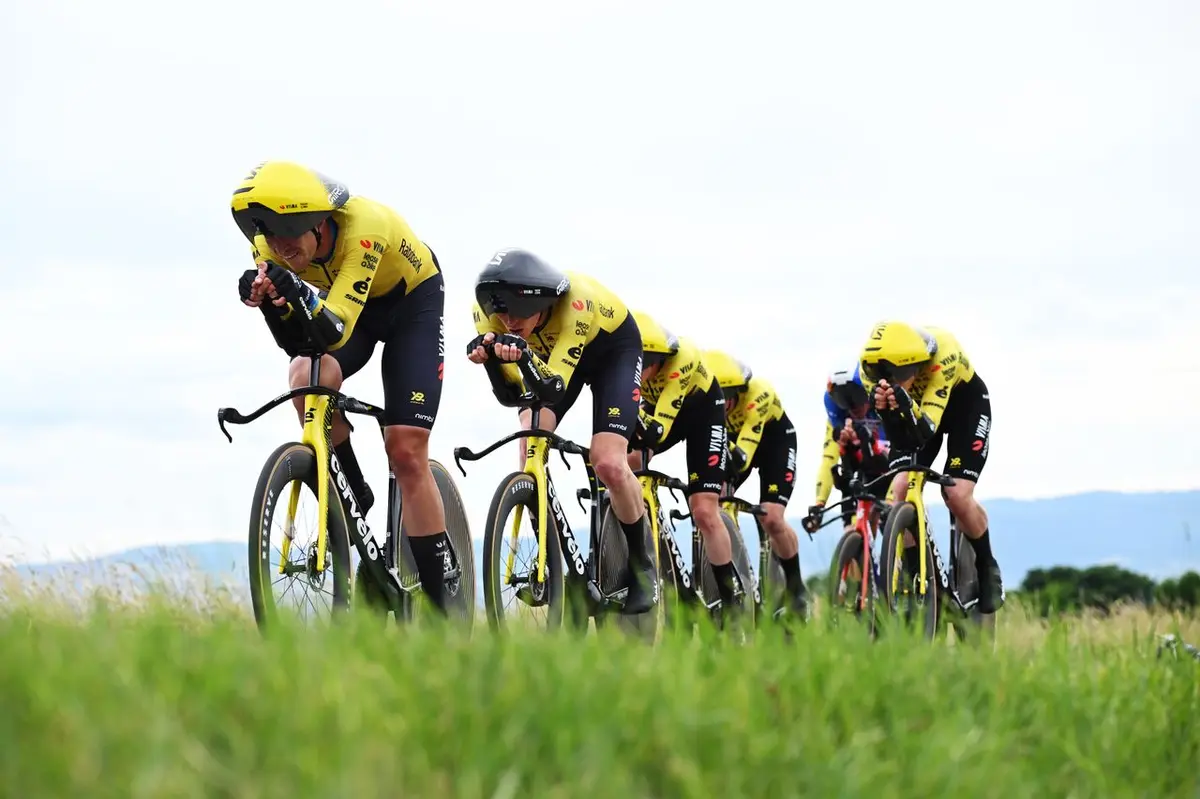 Visma-Lease a Bike Triumph in Tour de France Team Time Trial Dress Rehearsal