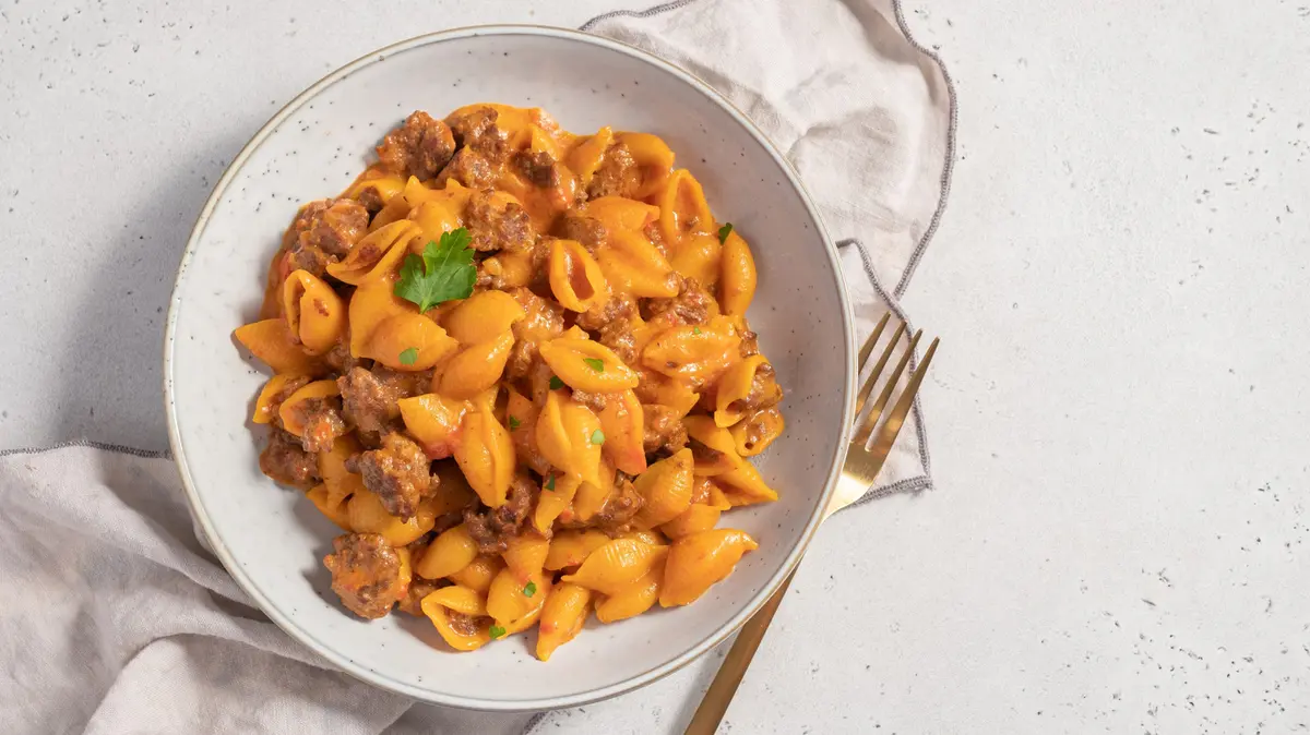 Canned Soup and Pasta Make Italian-Style Dinner