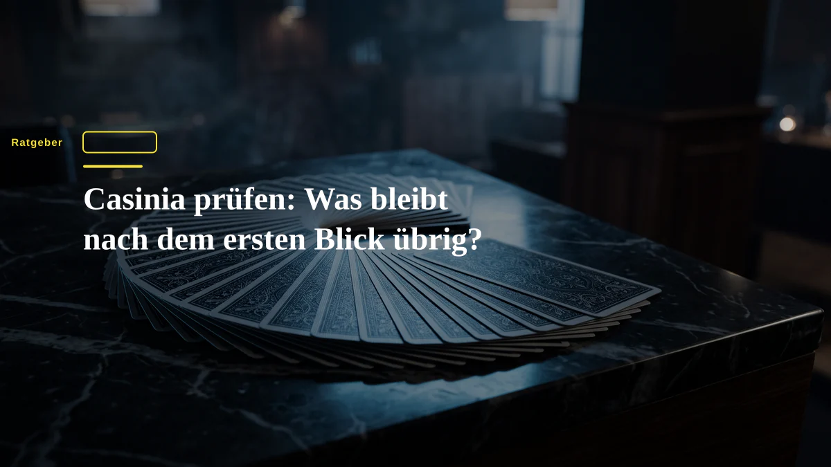 Casinia prüfen: Was bleibt nach dem ersten Blick übrig?