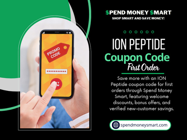 New customer promotions are usually among the best offers available. An ION Peptide coupon code first order promotion is designed to encourage first-time purchases, which means the discount can often be more valuable than standard sitewide deals. The problem is that many first-time shoppers do not realize these offers exist until after checkout. Once the first purchase is completed, the introductory discount opportunity is usually gone permanently.

For More Information: https://spendmoneysmart.com/store/ion-peptide/

Read Our Blogs:
https://limitlessbiotechcodes.wordpress.com
https://spendmoneysmartcoupons.tumblr.com
https://medium.com/@spend_moneysmart/

Related Links:
https://beacons.ai/spendmoneysmart
https://www.buzzfeed.com/spendmoneysmart
https://soundcloud.com/spendmoneysmart