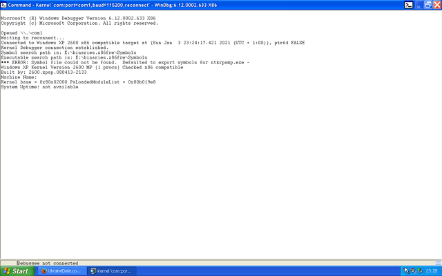 Debugvia-COM1