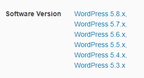 Compatible WordPress versions for efor theme