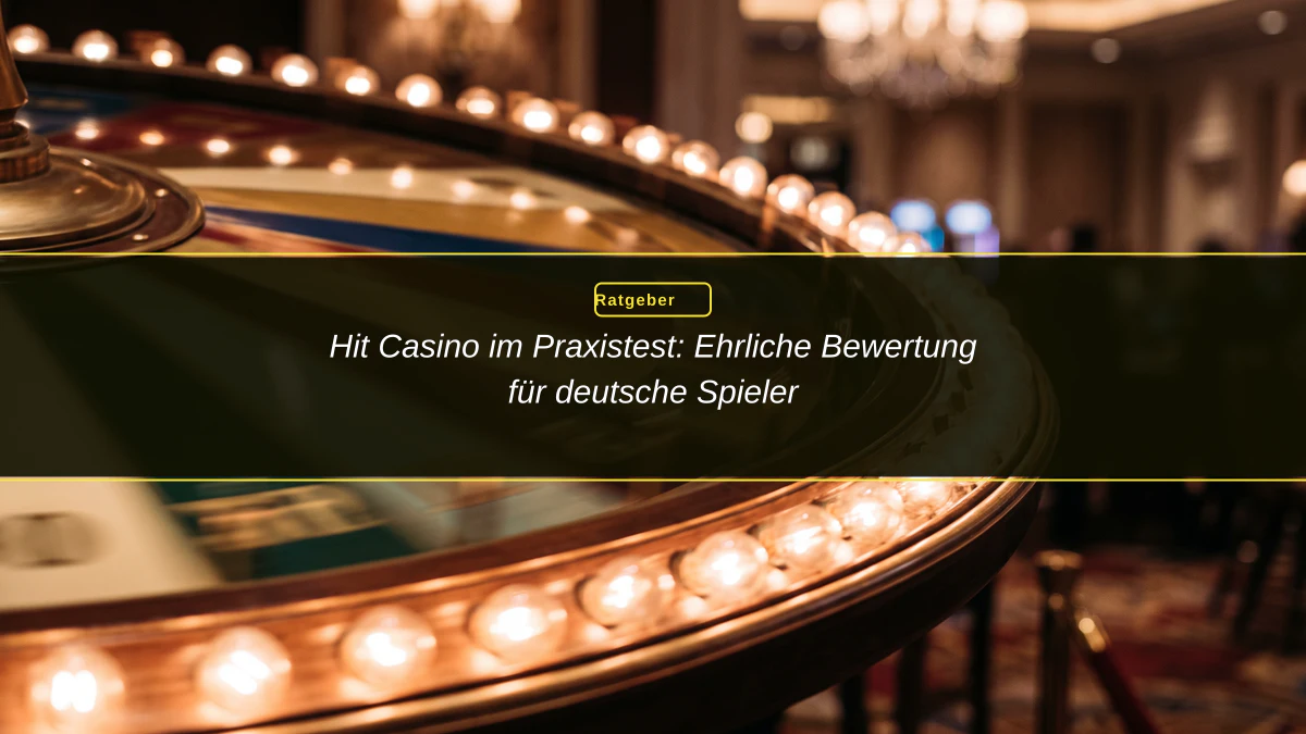 Hit Casino im Praxistest: Ehrliche Bewertung für deutsche Spieler