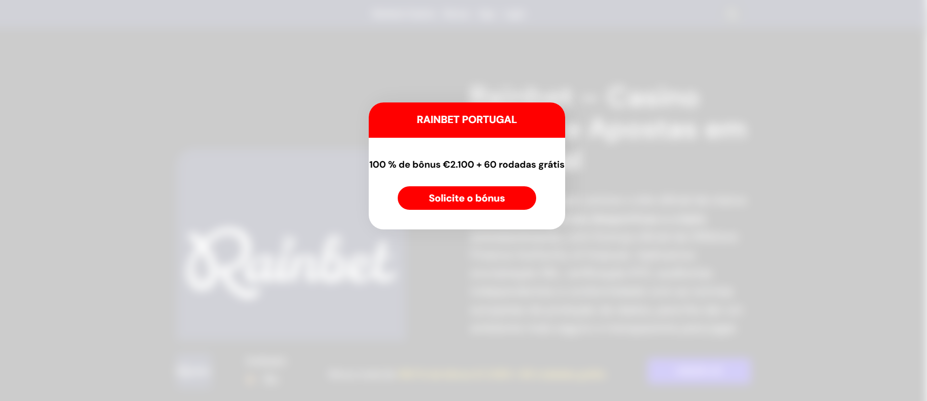 Stored capture of rainbetcasino-pt.com