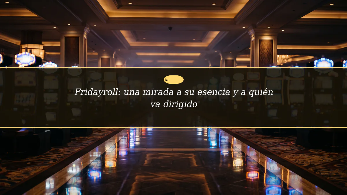 Fridayroll: una mirada a su esencia y a quién va dirigido
