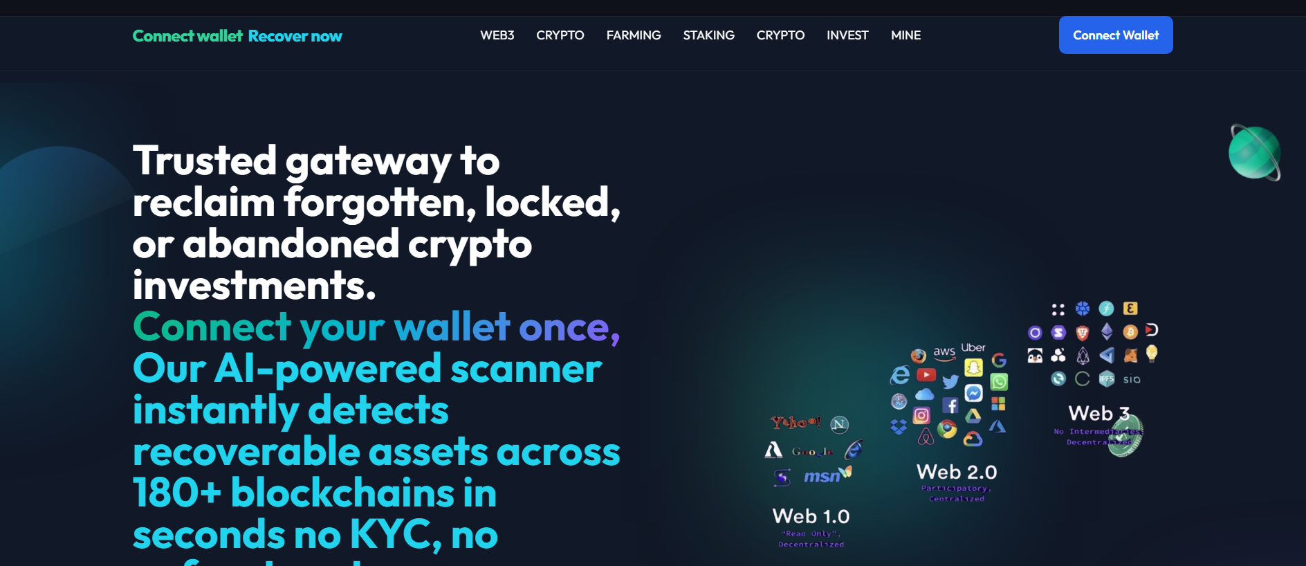Forensic screenshot of connect.provaultcopy.com showing the phishing page layout