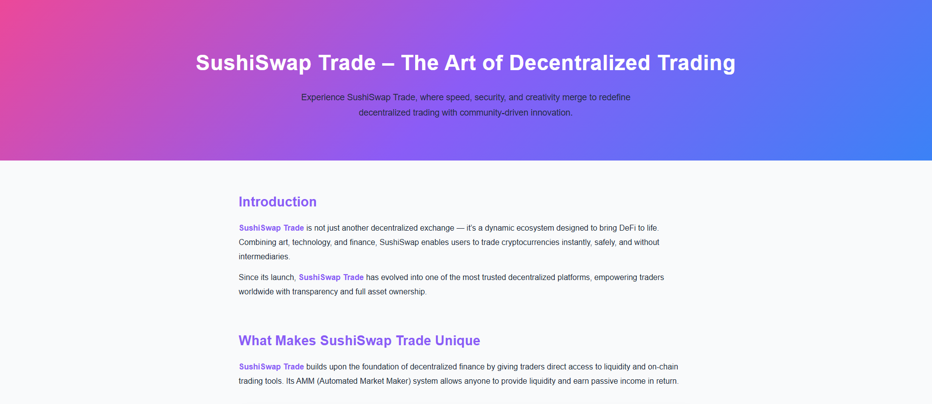 Stored capture of eng-sushisswap-trade.pages.dev