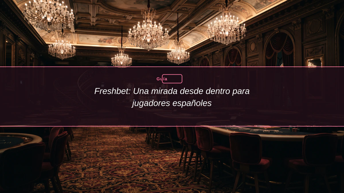Freshbet: Una mirada desde dentro para jugadores españoles
