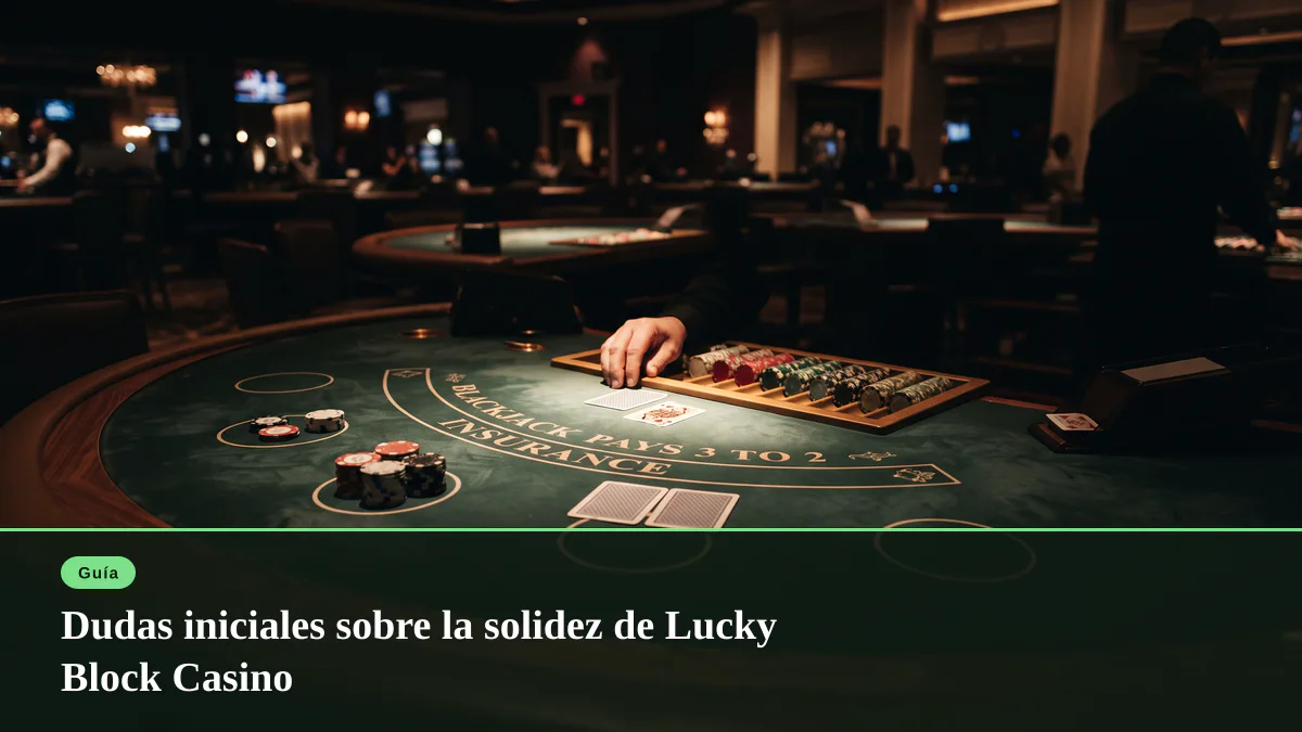 Dudas iniciales sobre la solidez de Lucky Block Casino