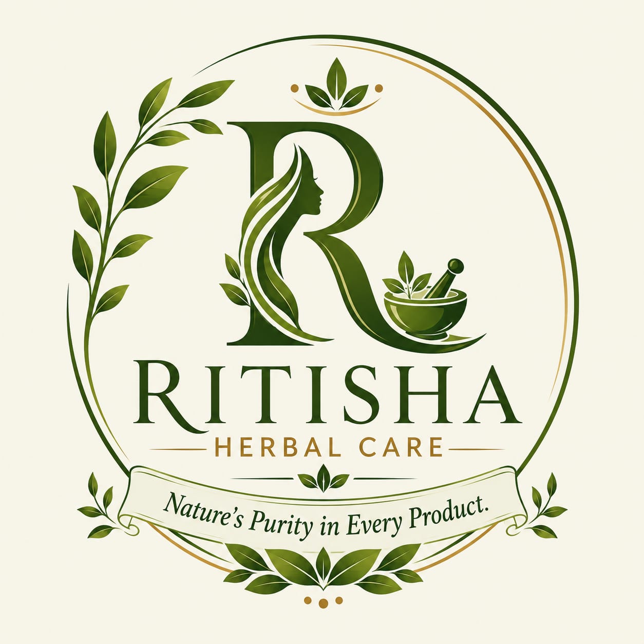 Ritisha Herbal Care Logo