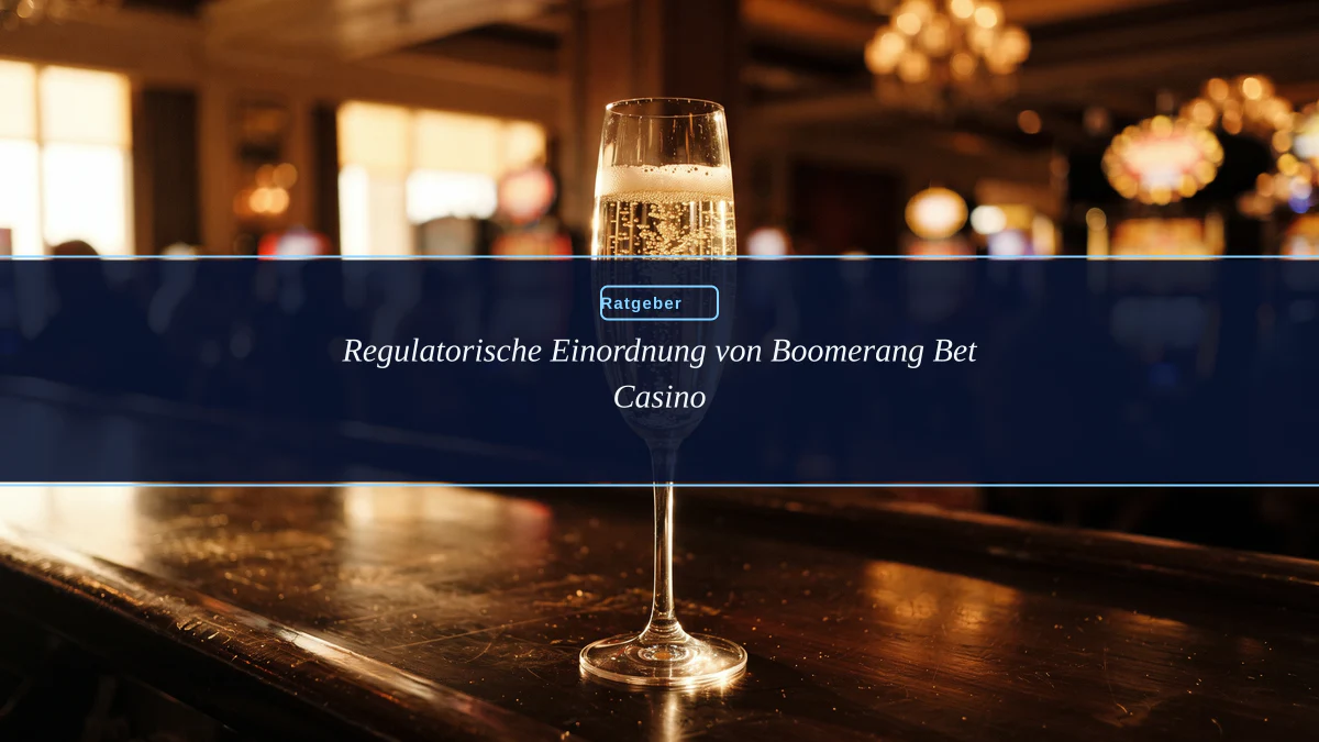 Regulatorische Einordnung von Boomerang Bet Casino