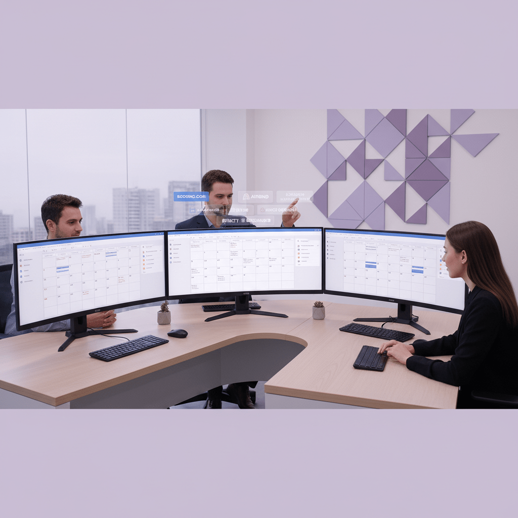 Operations team syncing calendars across booking channels