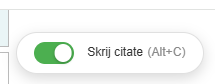 Olepašno - tule, na vrhu desno, malo lamersko izgleda - se da dodatno, Alt+C bližnjica