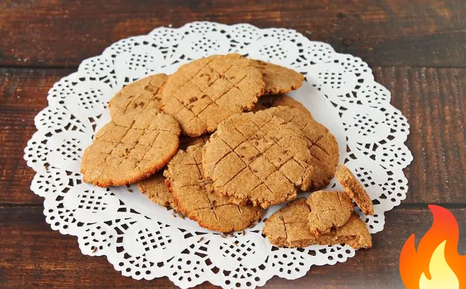 Постер Постные медово-ржаные коржики на настое шиповника