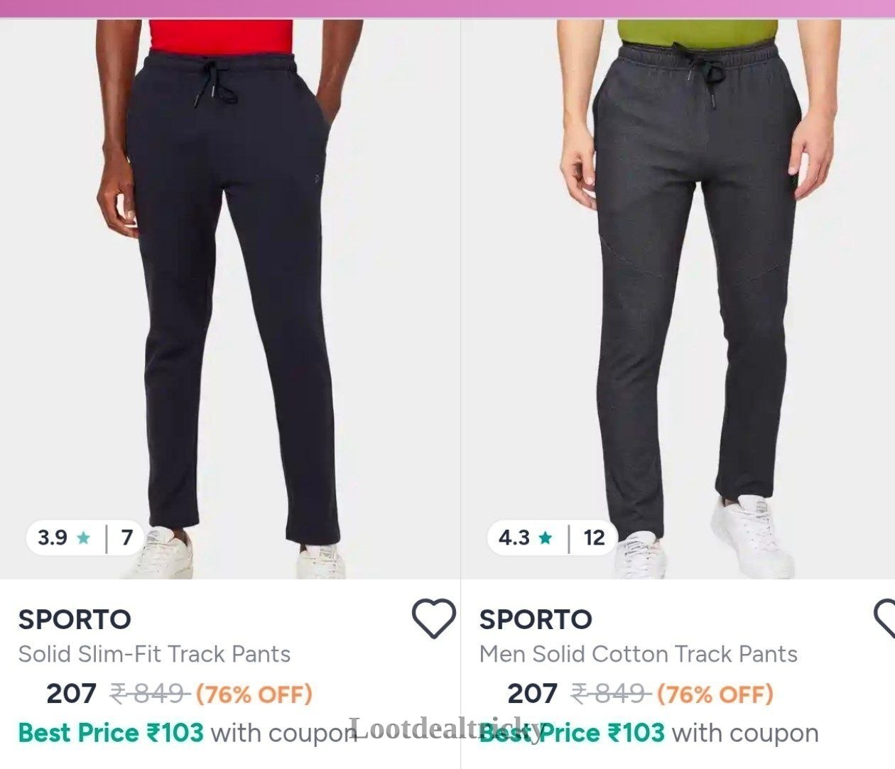 Trackpants Starts At – Best Deal Get 70% OFF Today
