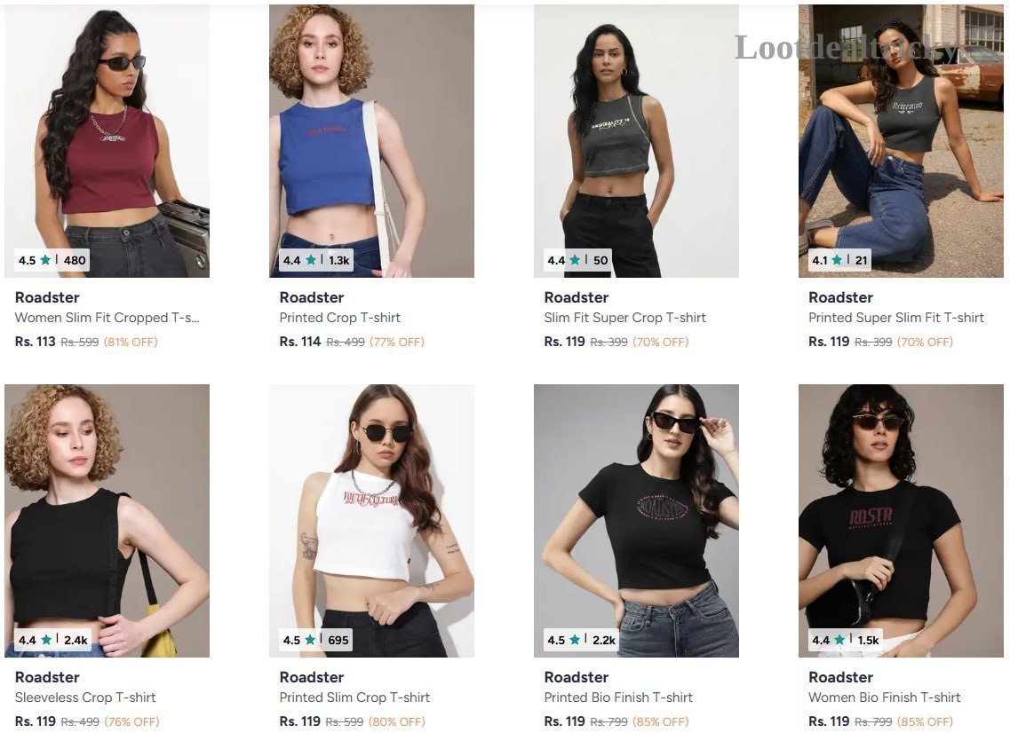Roadster T Shirts – Just ₹113 | Best Deal