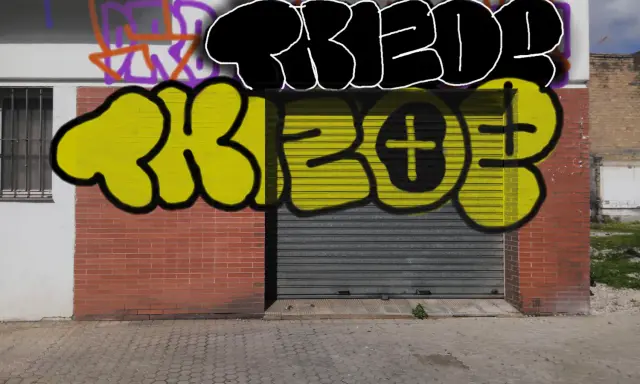 Graffiti artwork by Tkiz