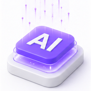 Seasons v2 3D Icon — AI Button PNG