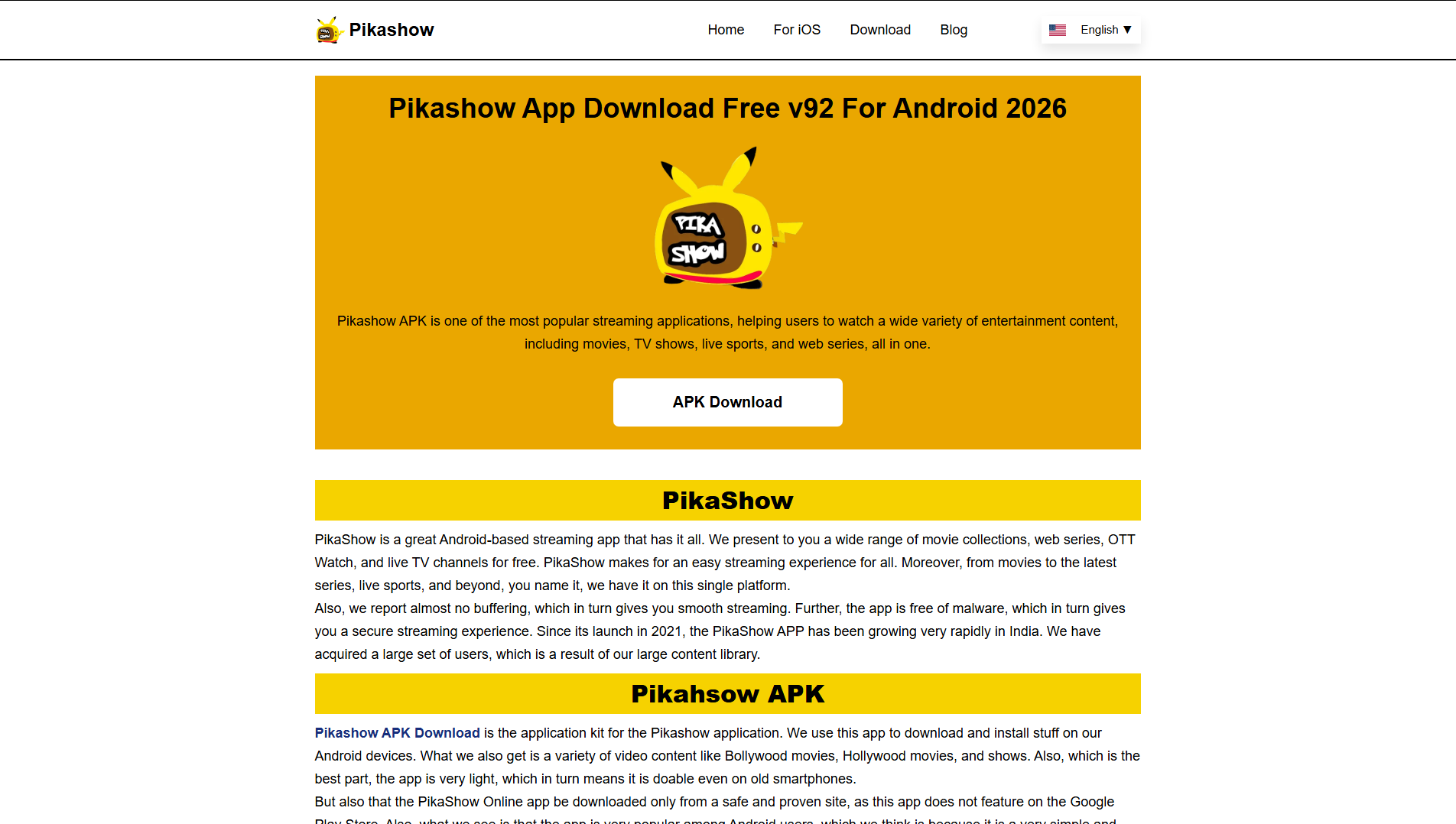 Primary capture · pikashowapk.video