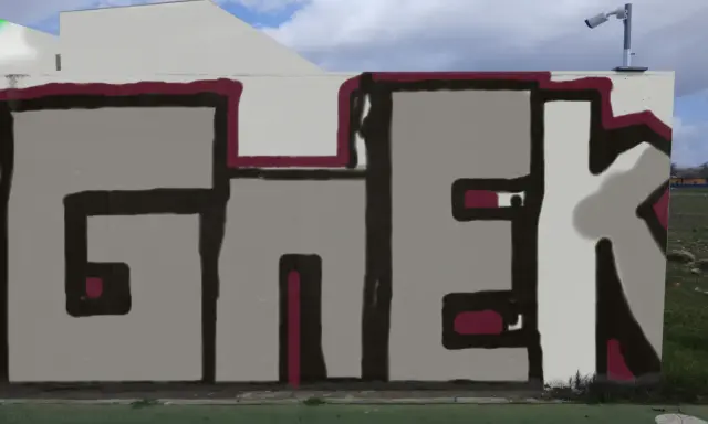 Graffiti artwork by Gnek