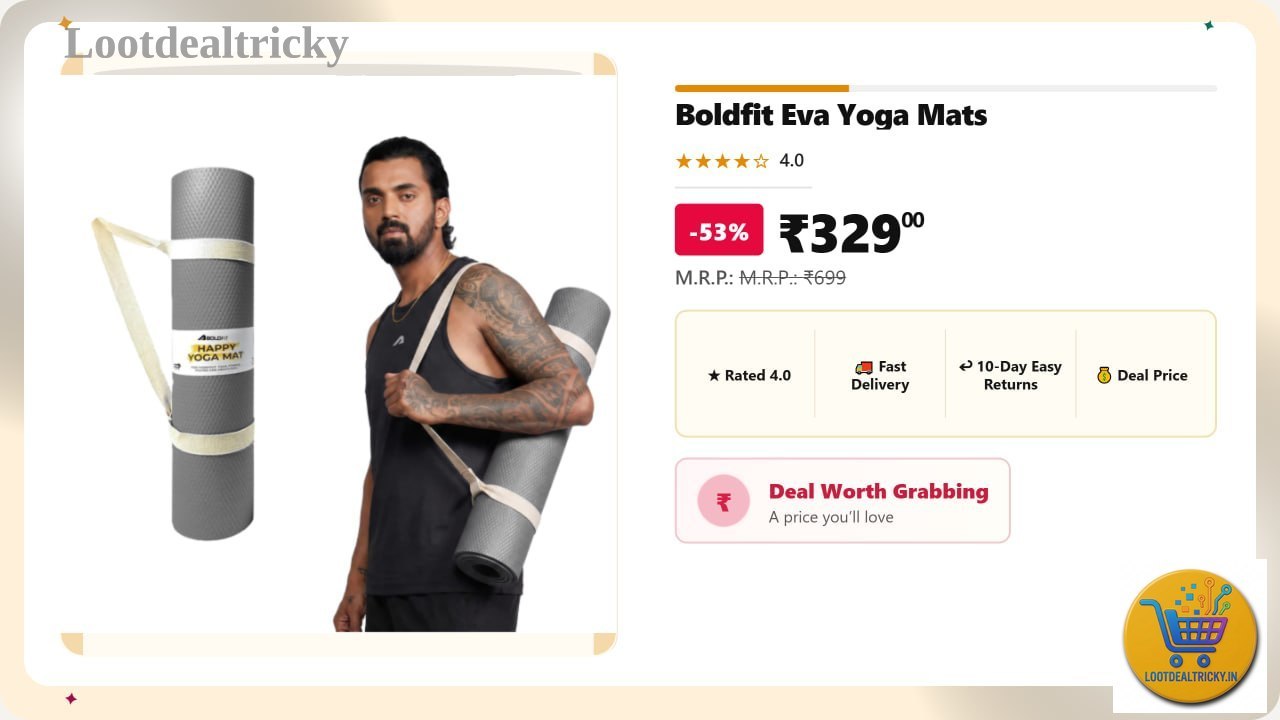 Boldfit Eva Yoga – Just ₹329 | Top Unbeatable Deal