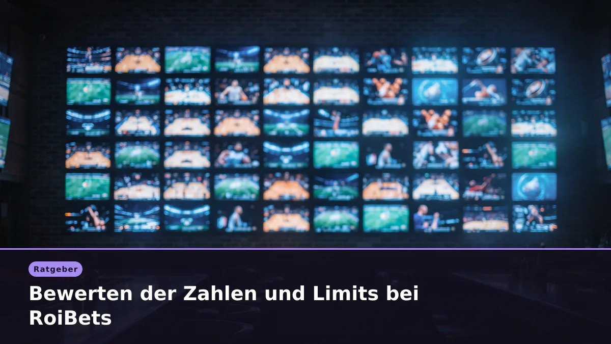 Bewerten der Zahlen und Limits bei RoiBets