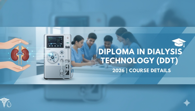 Diploma in Dialysis Technology (DDT) 2026 | Course Details