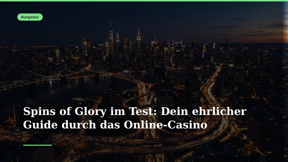 Spins of Glory im Test: Dein ehrlicher Guide durch das Online-Casino