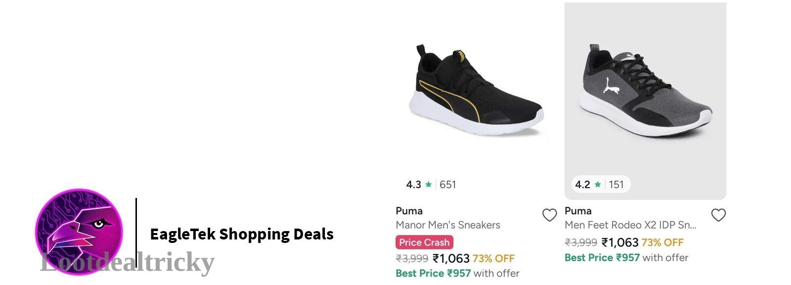Puma Shoe Steal – Just 75% OFF | Loot Ka Maal