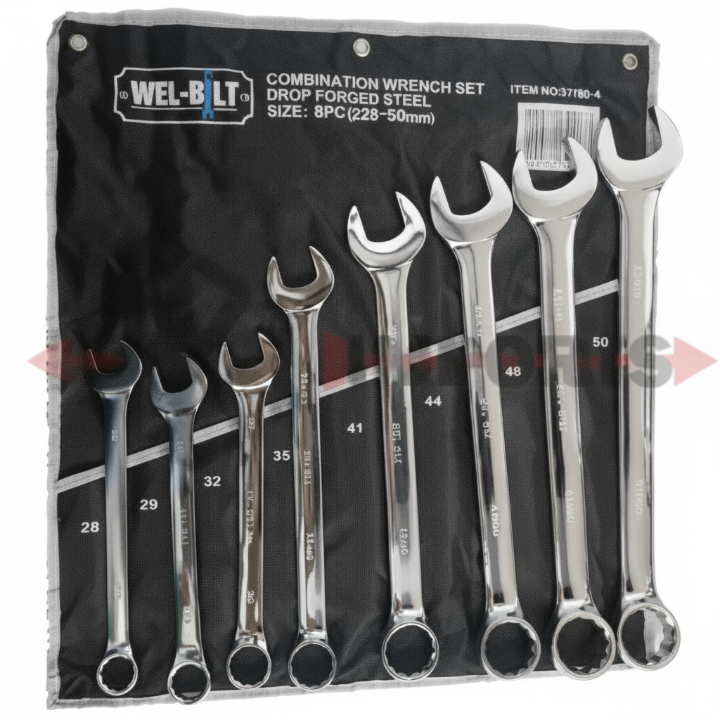 Metric Spanner Set, 8 Pieces, 28-50mm