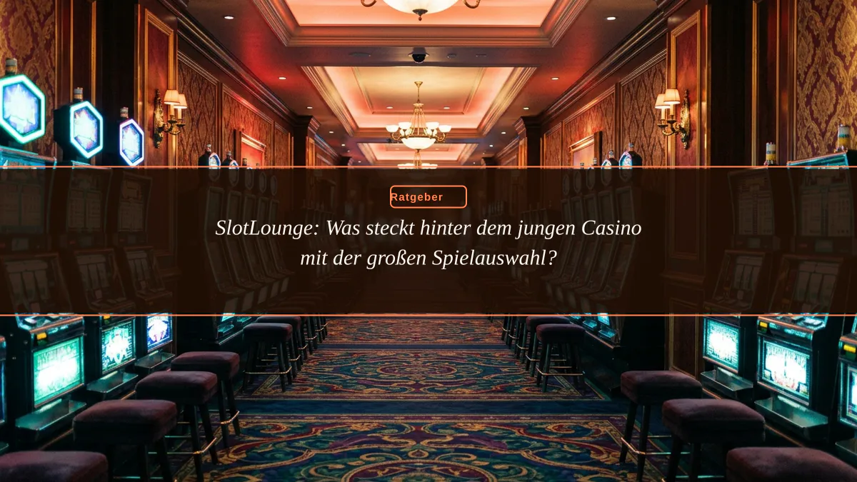 SlotLounge: Was steckt hinter dem jungen Casino mit der großen Spielauswahl?