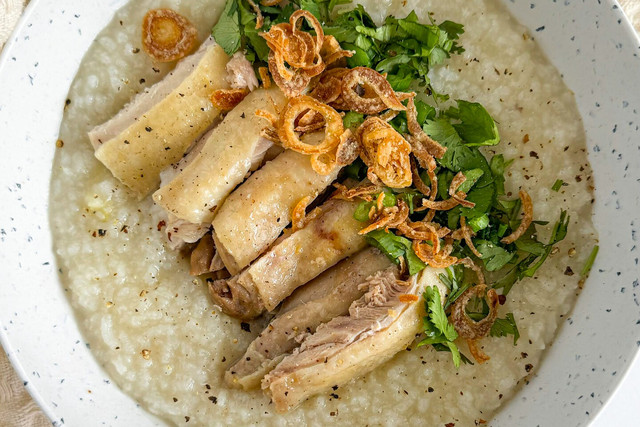 Steamed-Chicken-Congee
