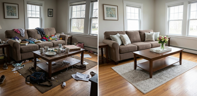 Messie Cleaning Custom Before After