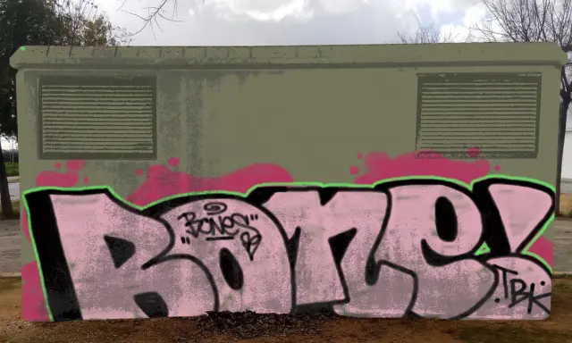 Graffiti artwork by bones