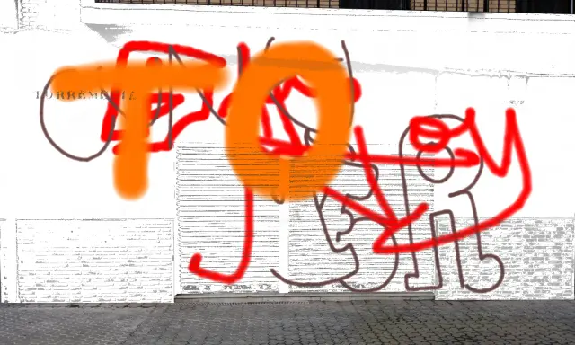 Graffiti artwork by flush