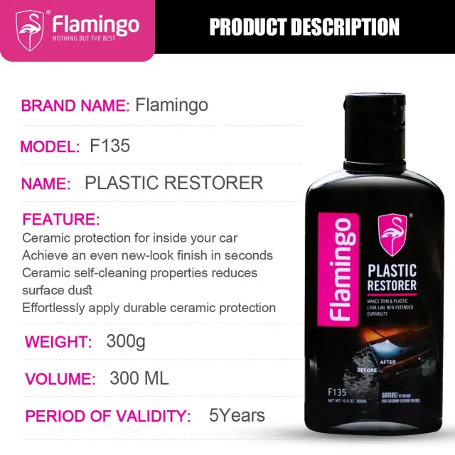 Flamingo-F135-300ml-Plastic-Restorer-Car-Plastic-Restore-Coating-Agent-Exterior-Repair-Clean-Refresh