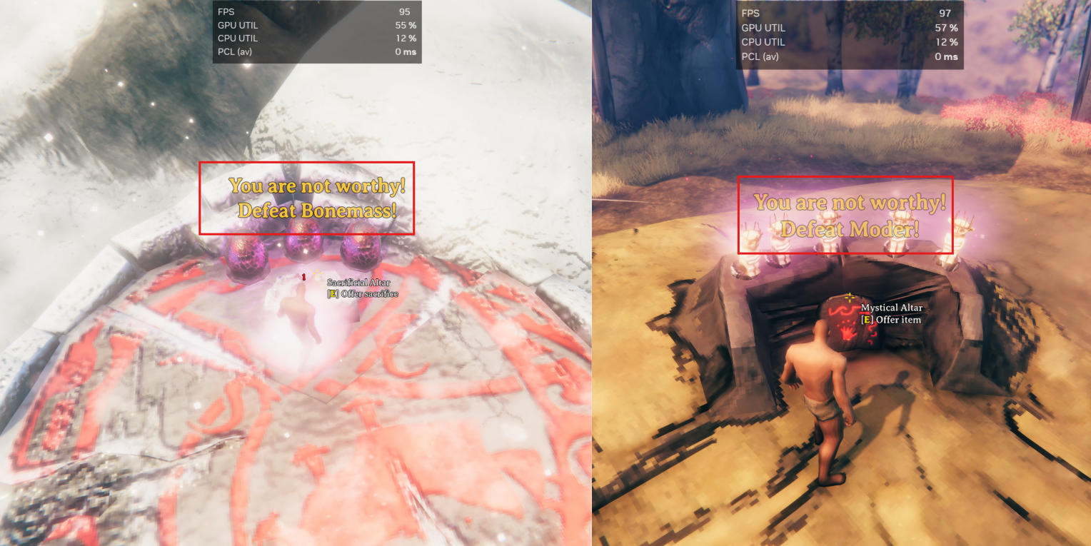 Blocked boss summons