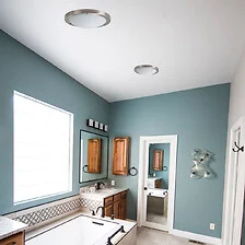 Plafonnier de salle de bain Atlantic E27 – Aluminium