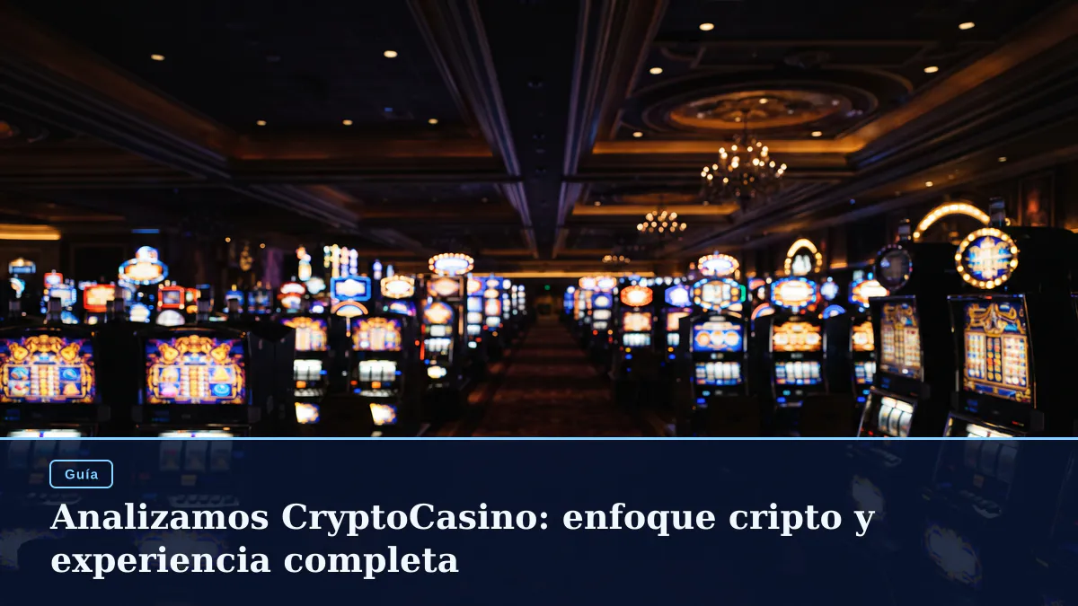 Analizamos CryptoCasino: enfoque cripto y experiencia completa