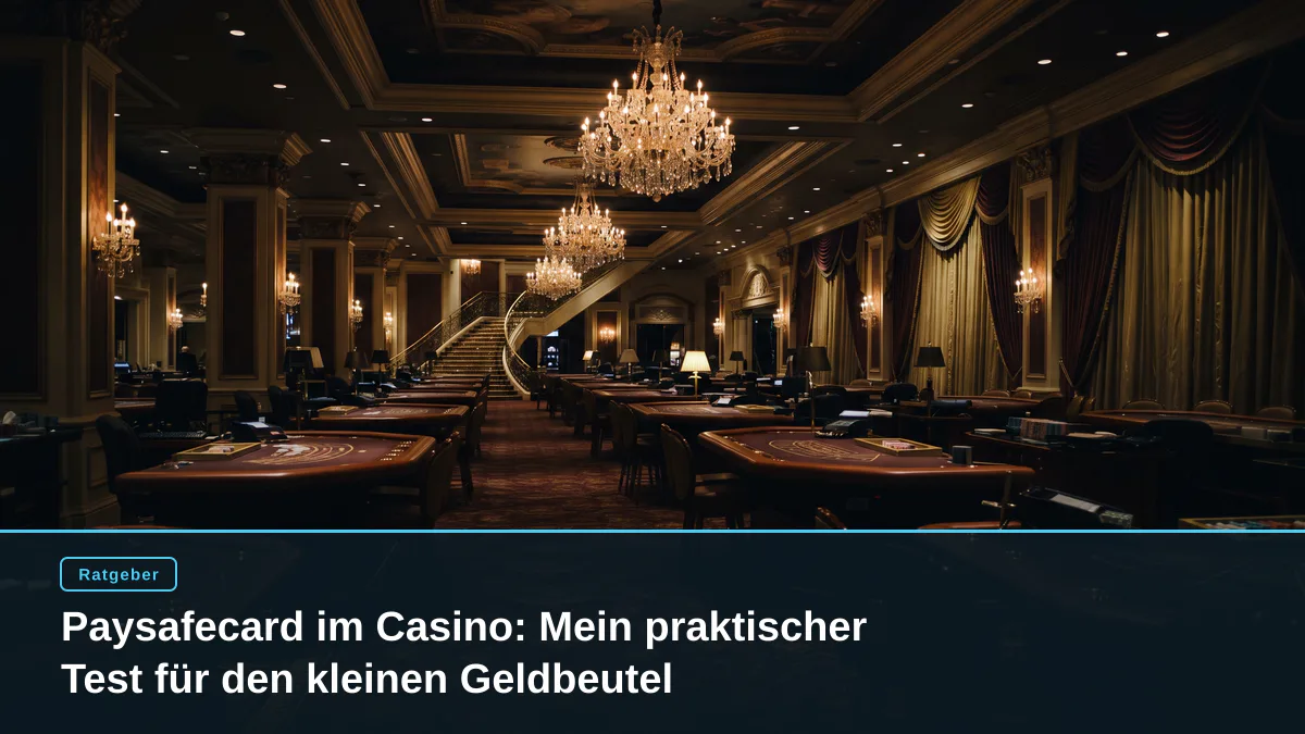 Paysafecard im Casino: Mein praktischer Test für den kleinen Geldbeutel