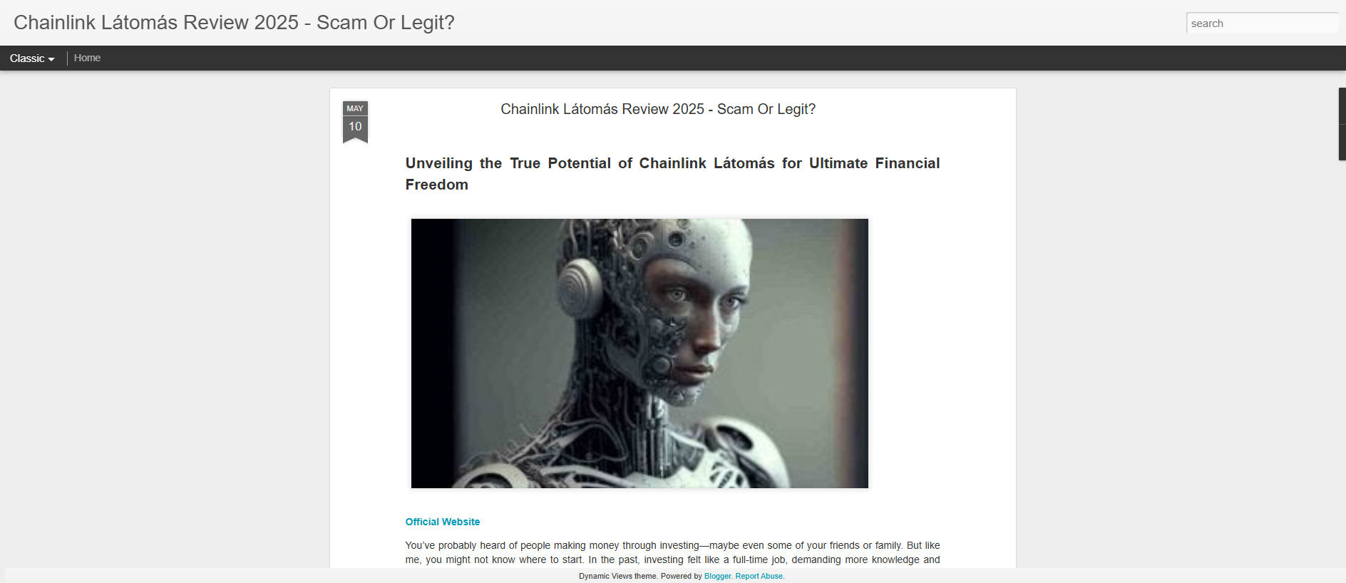 Stored capture of chainlink-latomas-review.blogspot.com