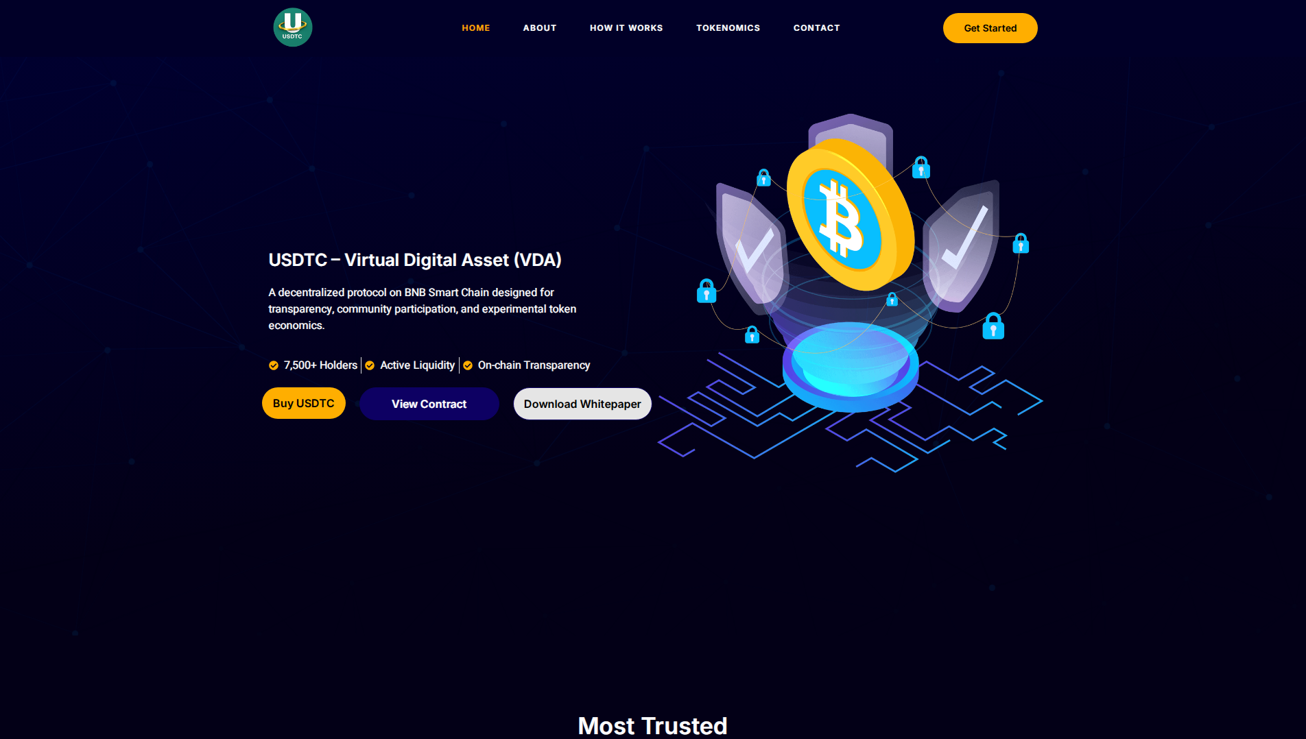 Screenshot of usdtcprotocol.com