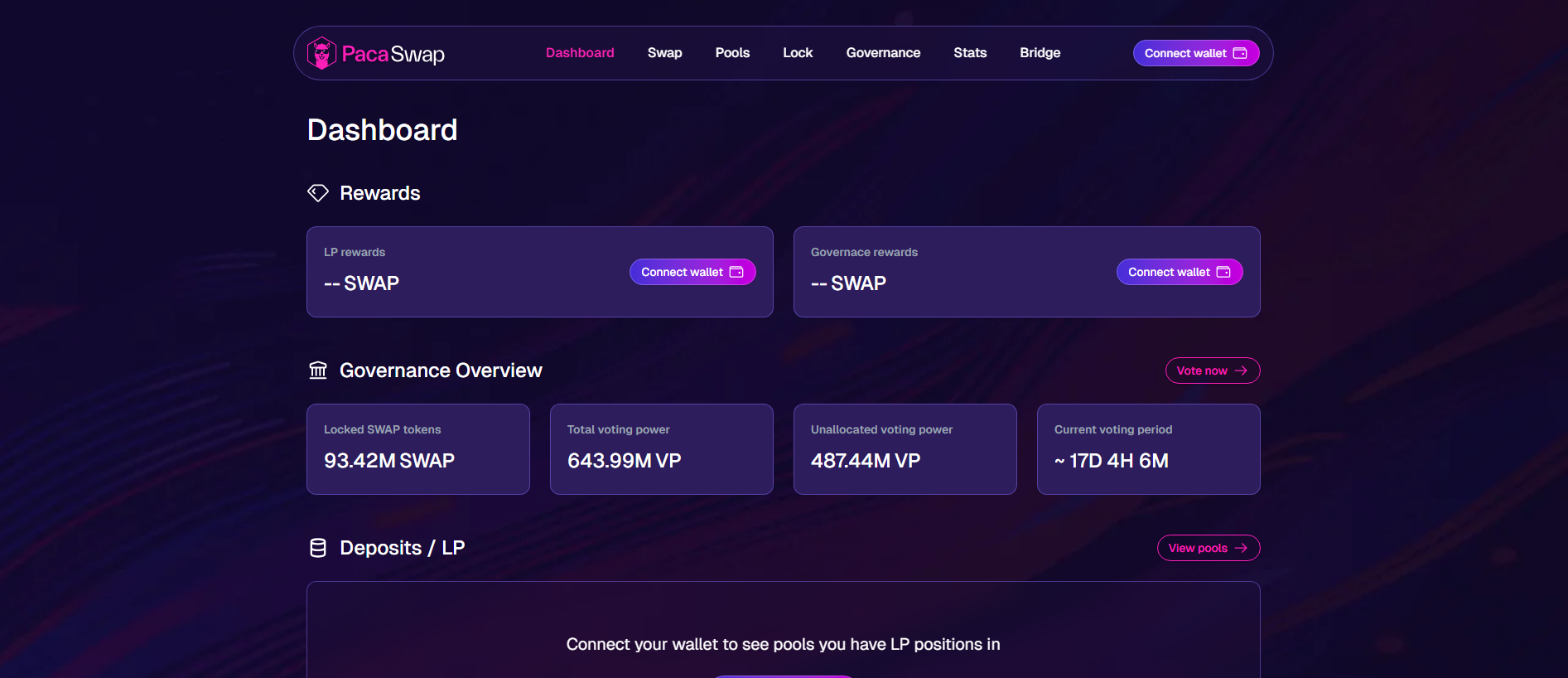 Stored capture of dashboard-pacaswap.com