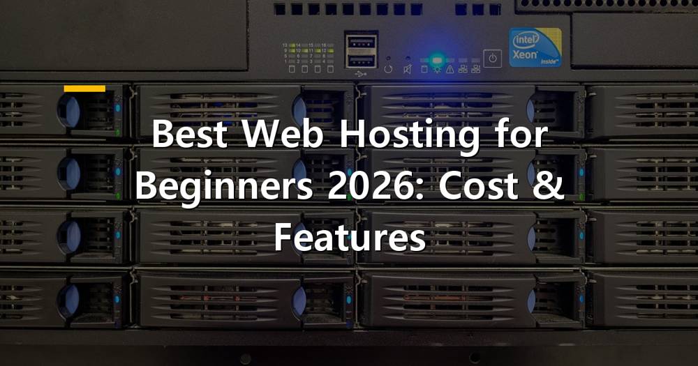 Hero image showing a person easily setting up a website on a laptop, symbolizing beginner-friendly web hosting.